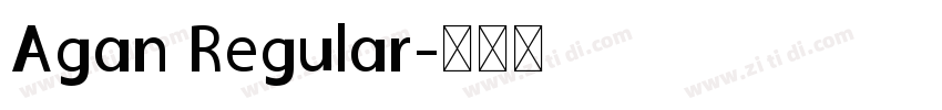 Agan Regular字体转换